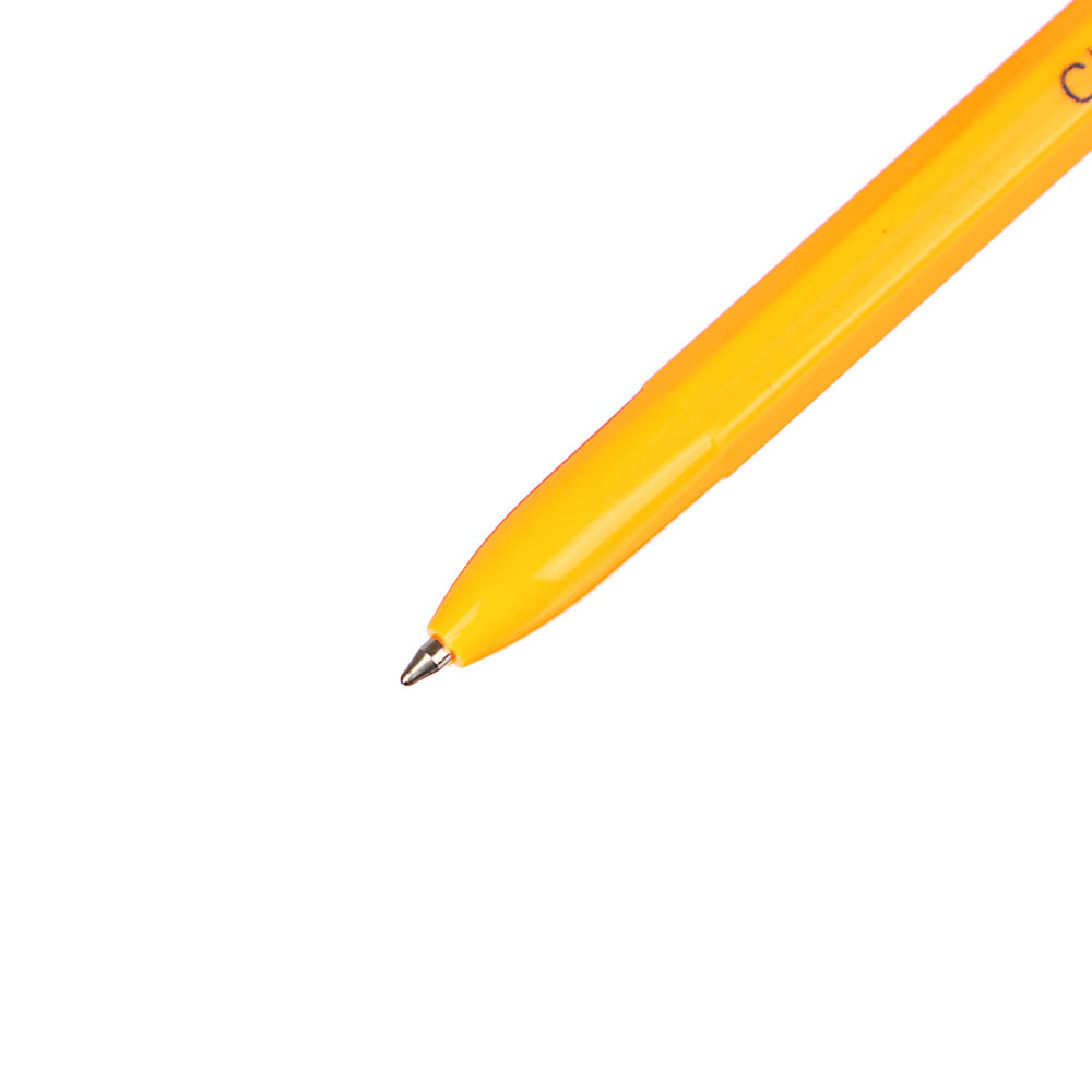 Ручка шариковая ClipStudio 0,7 мм, синяя, жёлтый корпус - #3