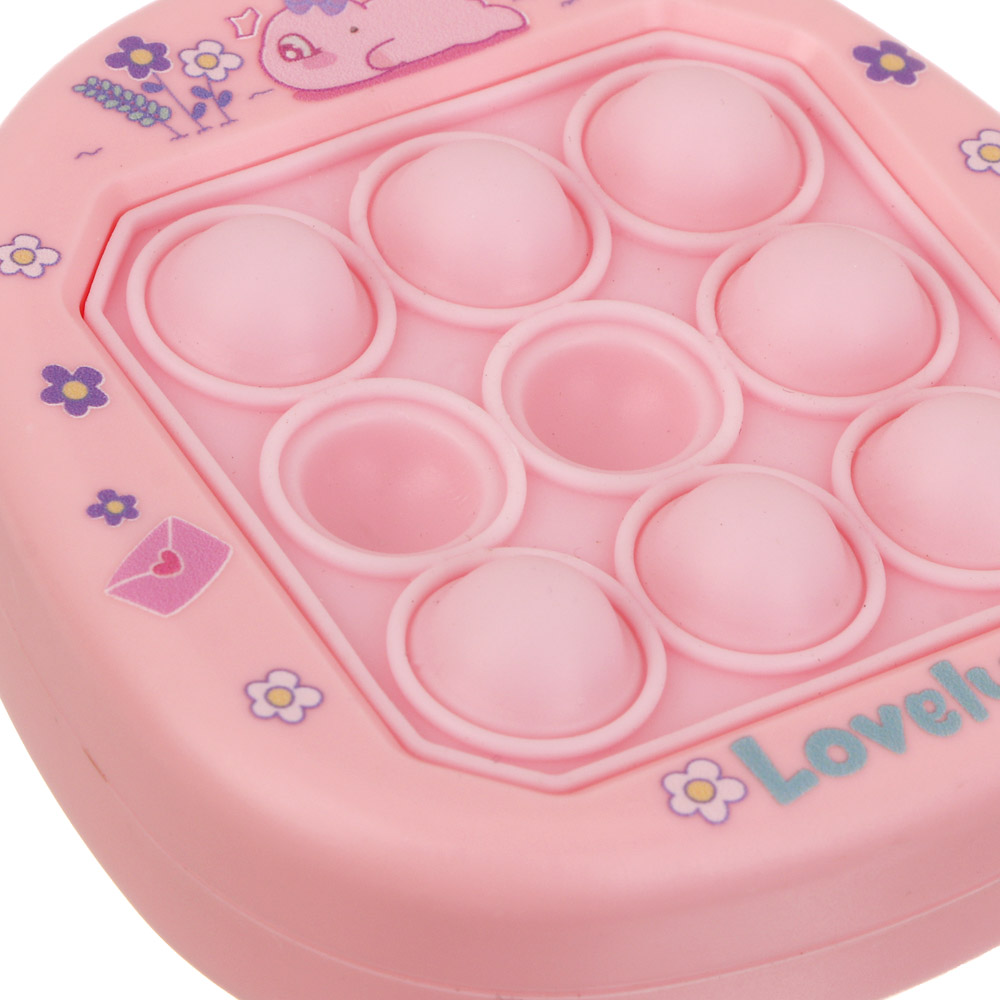 Игрушка антистресс "Жми на кнопки" в виде брелока, ИГРОЛЕНД, PP, металл, 7х6,5х3см, 5 дизайнов - #10