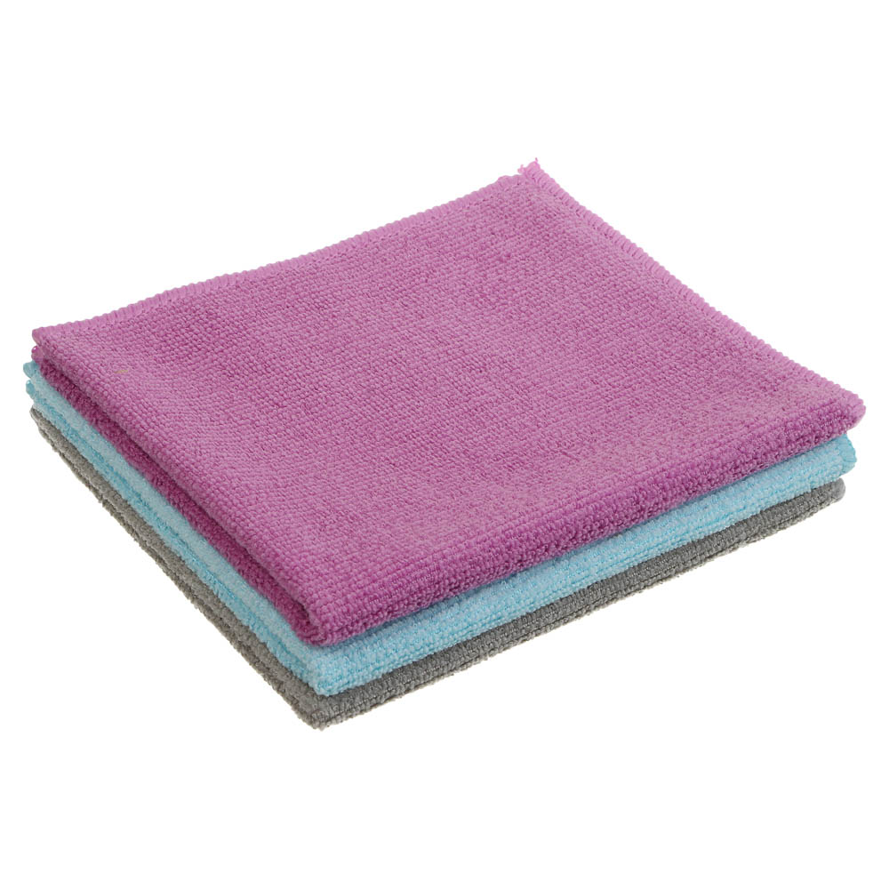 Салфетки для кухни тм VETTA, 3 шт, 30х35см, микрофибра 220г/м2, 3 цвета - #1