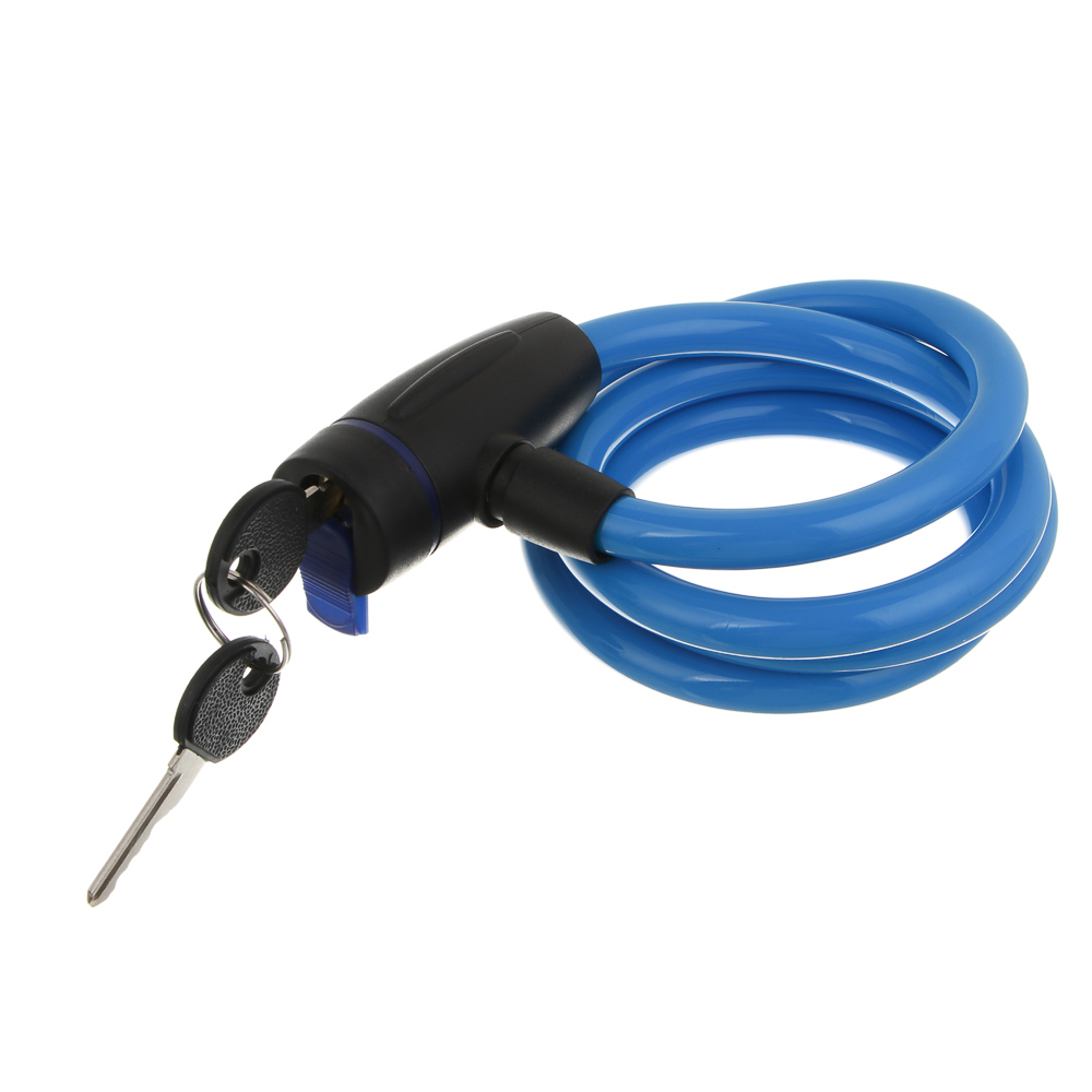 Замок велосипедный тм BY SPORT, противоугонный, тросовый, 1200х12мм, металл, пластик, 3 цвета - #4