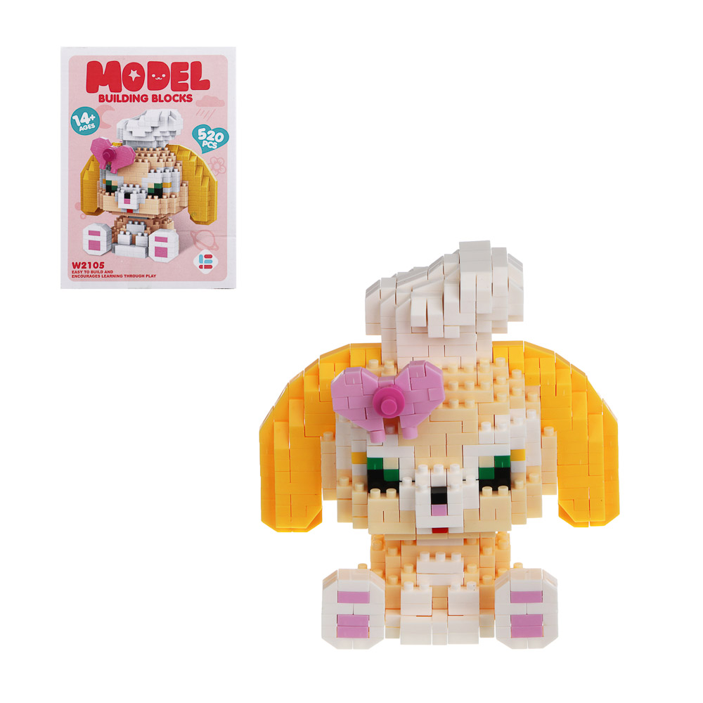 Конструктор мини 3D "Зверята", ABS, 11,5х4,5х16см, 4 вида - #1