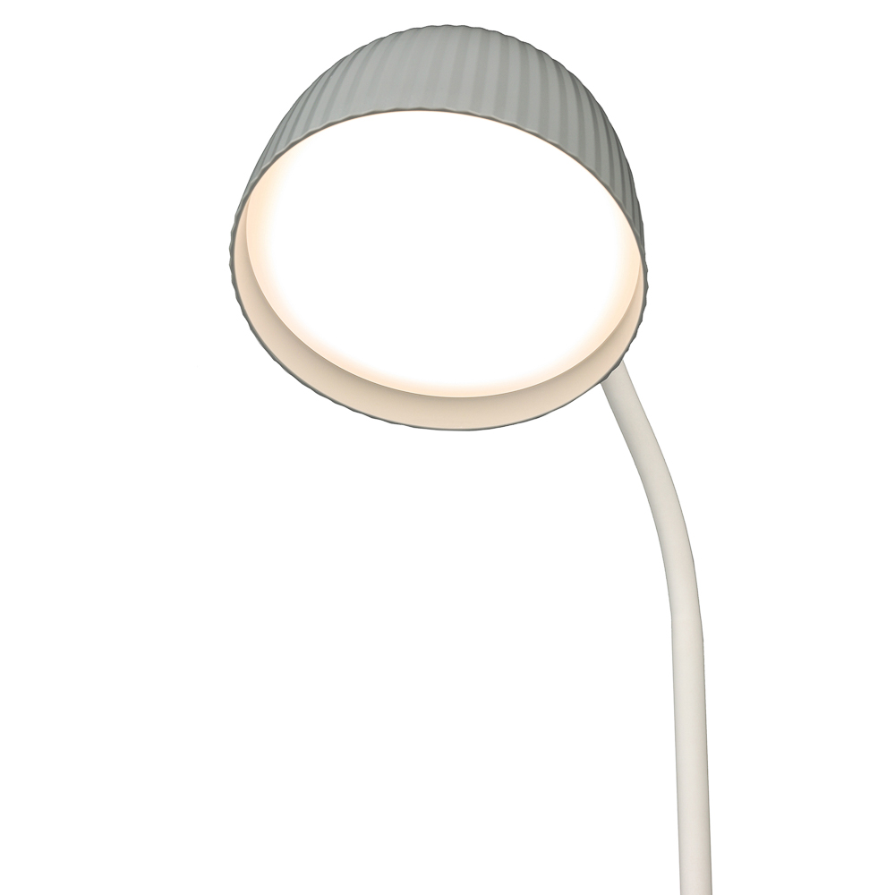 FORZA Светильник переносной настольный, 48LED, USB, 13Вт, 800Лм, кабель 1м, диммер, пластик, серый - #7