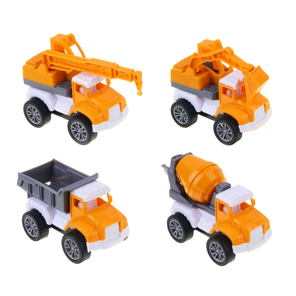 ИГРОЛЕНД Спецтехника Стройка, инерция, PP, 8,5х3,9х5,9 см, 4 дизайна - #2