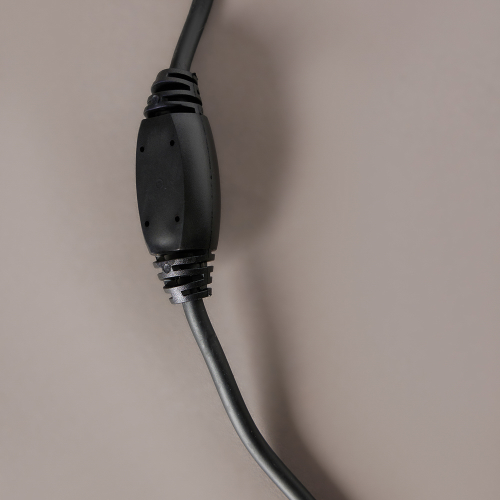 BY Эл.гирлянда бахрома уличная, 3x0.6х0.4м, 100LED, желтый,пост свеч,ПВХ черный,коннект,IP65,220В - #16