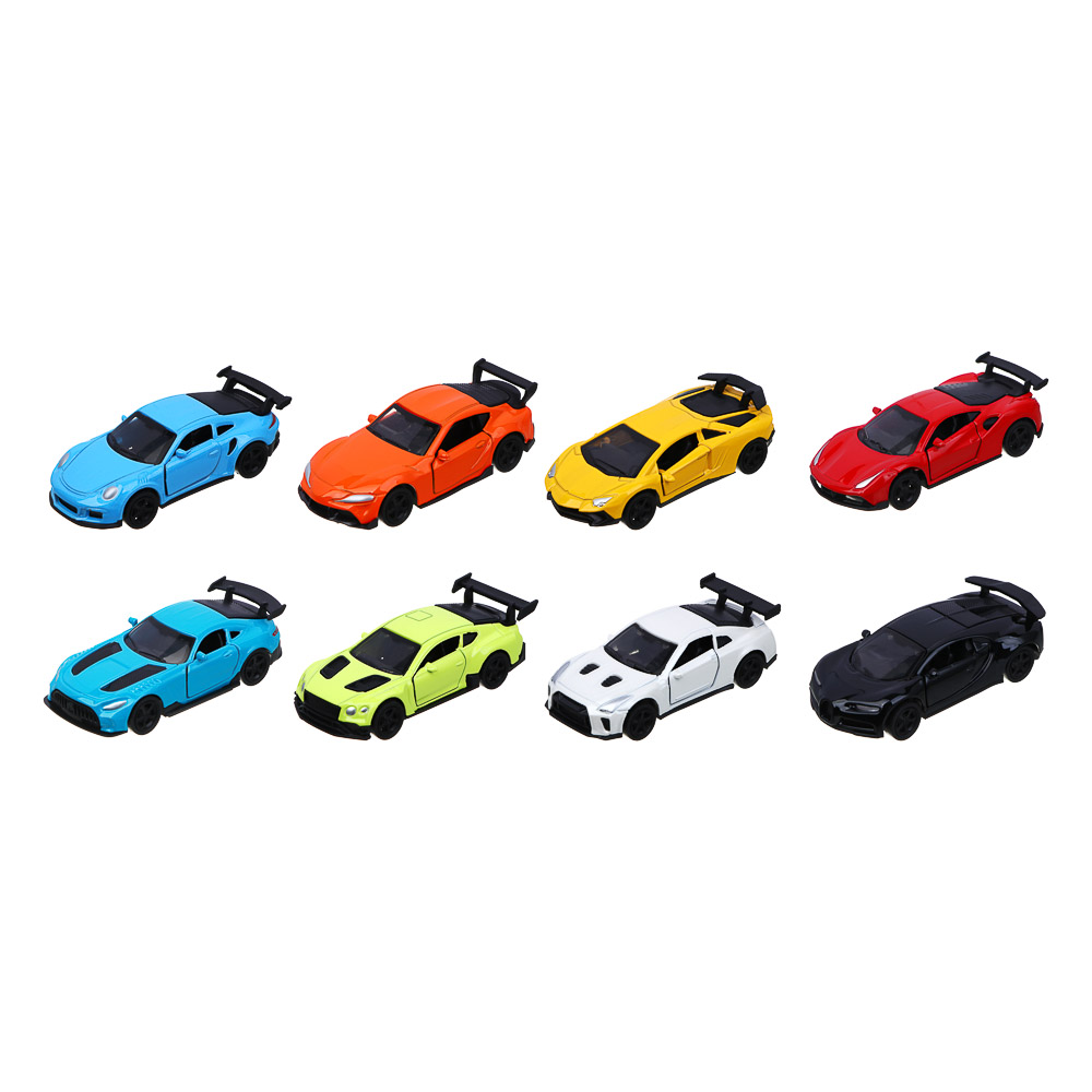 ИГРОЛЕНД Машинка, инерция, 1:64, откр. двери, металл, ABS, PS, PP, TPR, 11,2х13,2х2,5 см, 8 диз. - #2