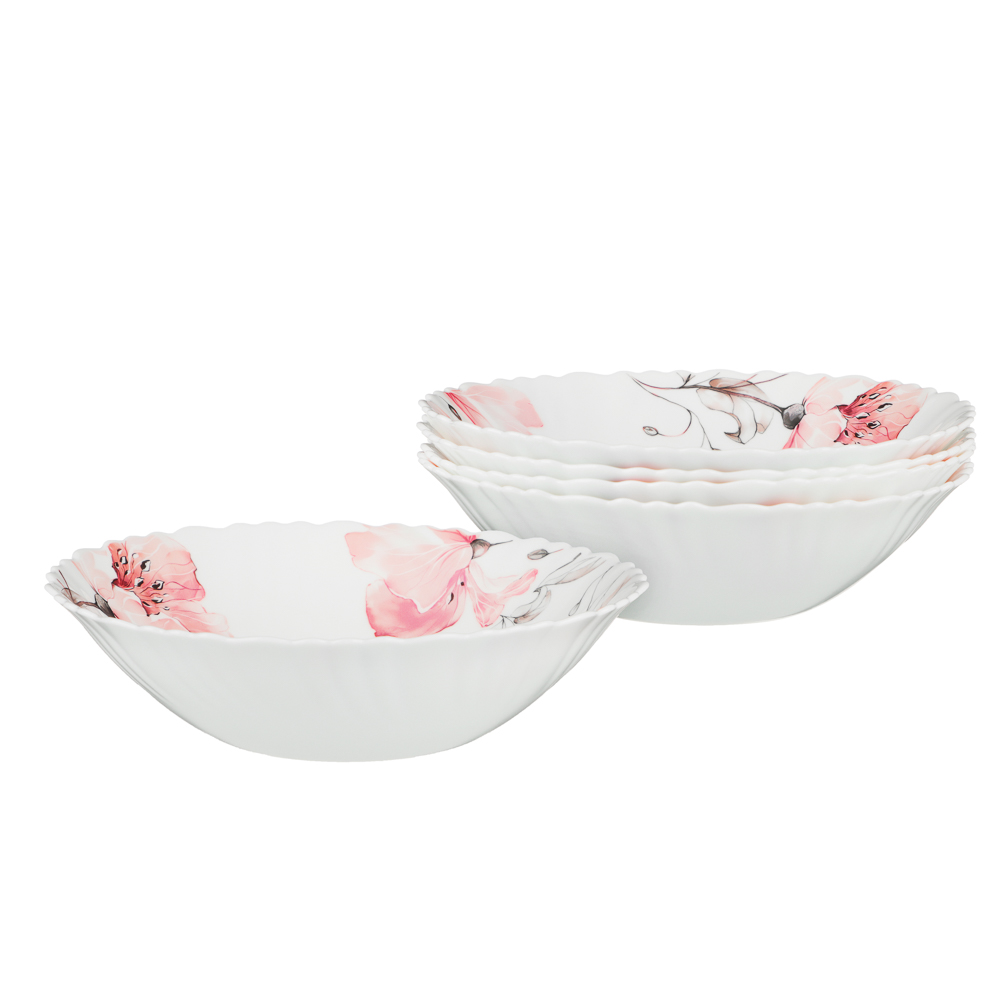 MILLIMI Роселла Набор столовой посуды 13 пр., опаловое стекло - #5