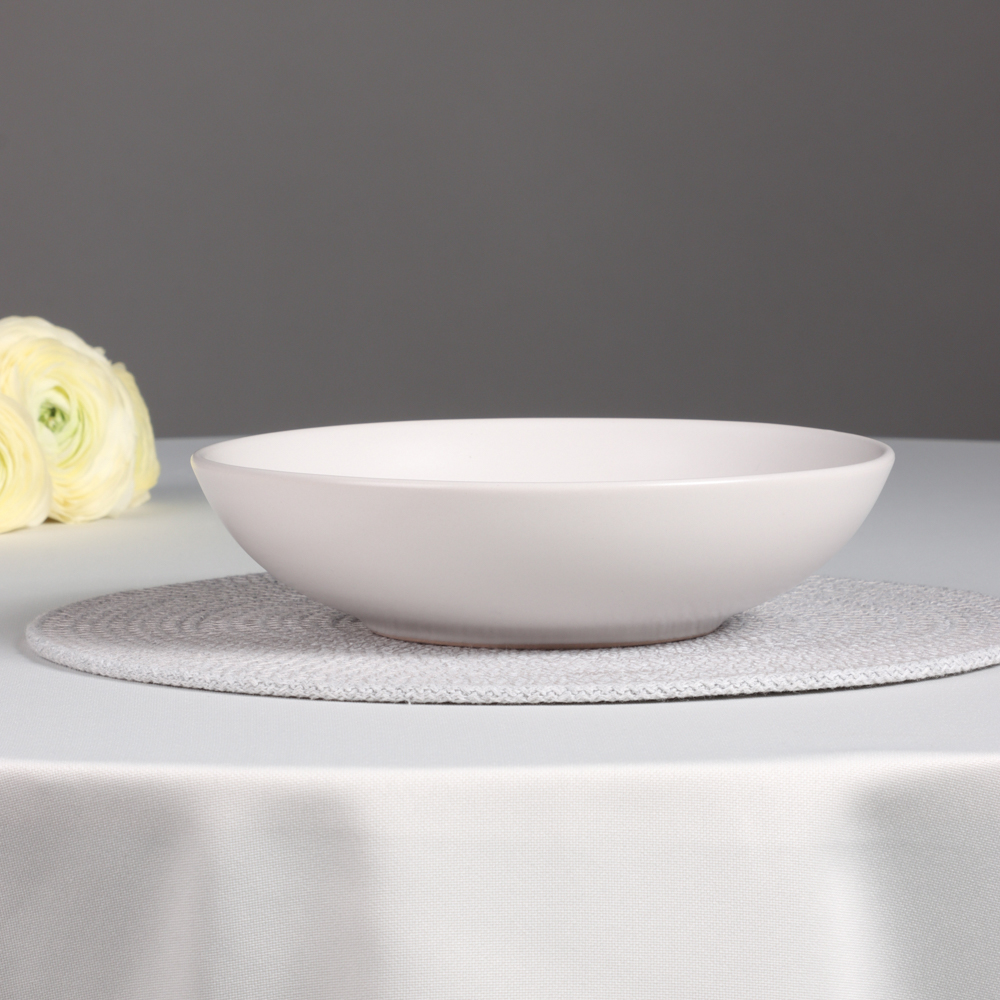 MILLIMI Салатник 880мл, 20х5.4см, керамика, белый - #7