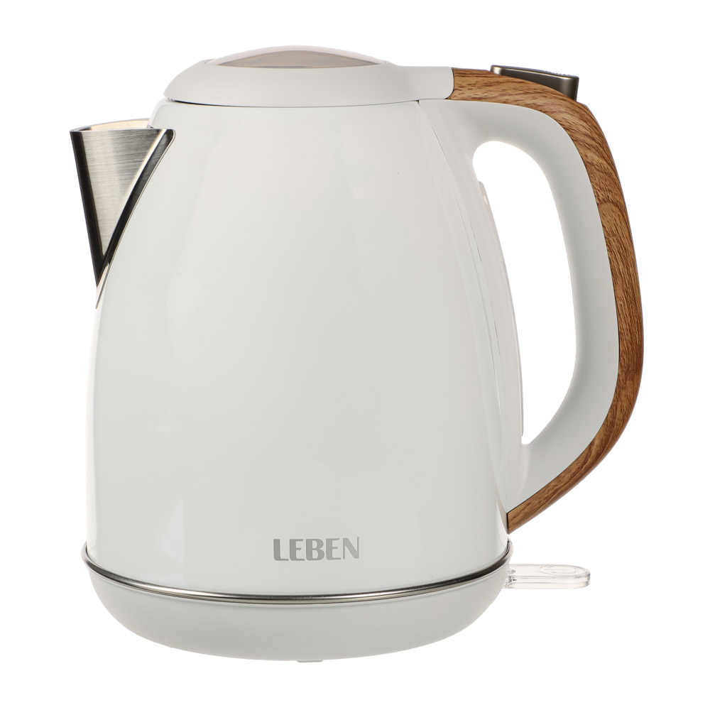 Чайник электрический LEBEN, ручка под дерево, 2200 Вт, 1,7 л - #7