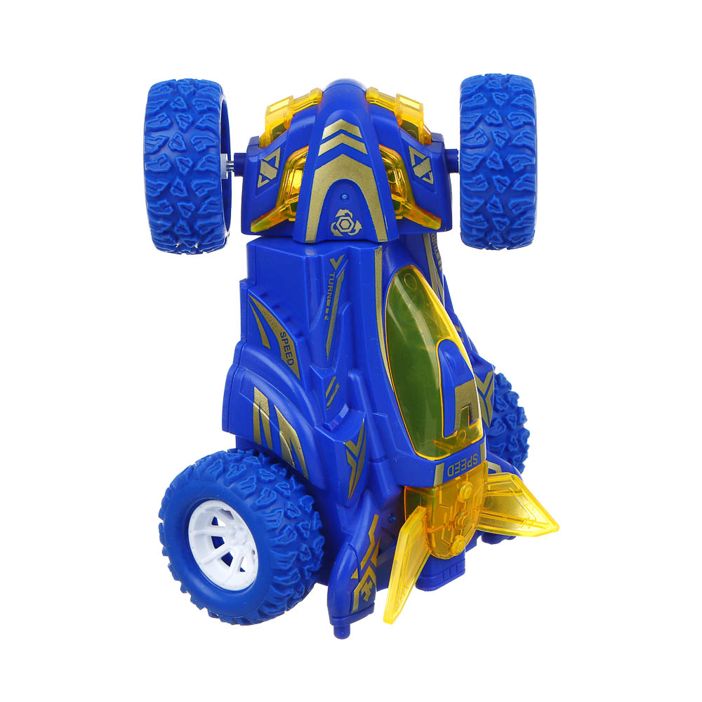 ИГРОЛЕНД Машинка трюковая, свет, разворот, 3хLR41, АBS, РР, 12x9,5x5,5см, 4 дизайна - #6