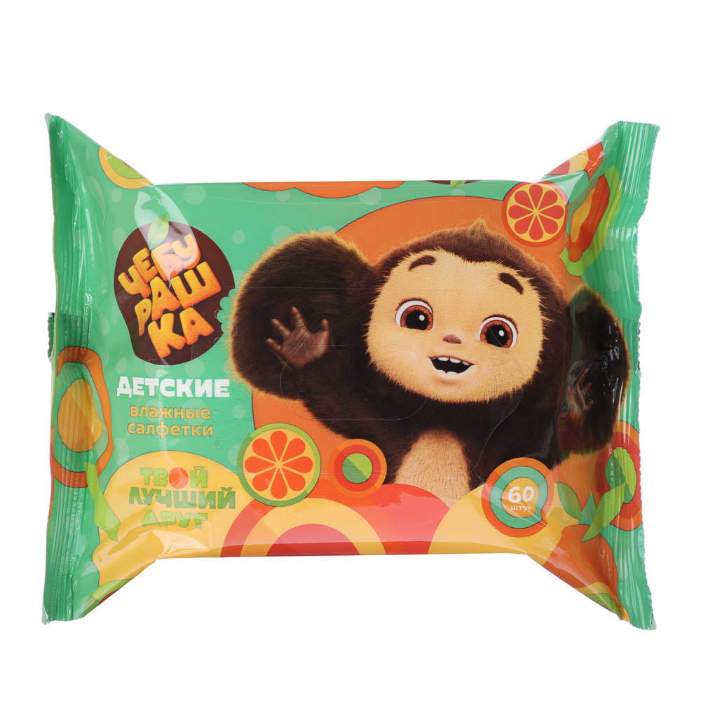 Салфетки влажные детские Чебурашка, 60шт - #4