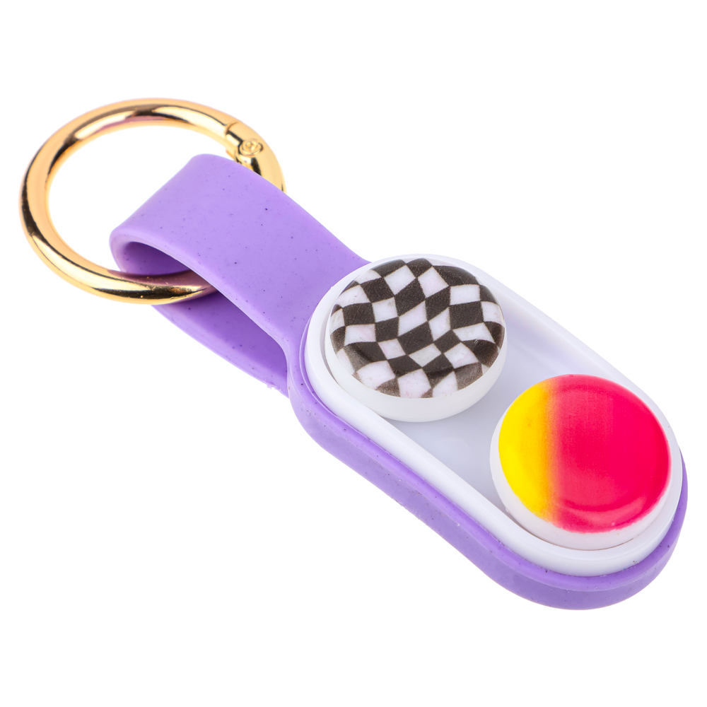 Игрушка антистресс "PPOPUCK", брелок, пластик, магнит 8х12х2см, 12 диз. - #2
