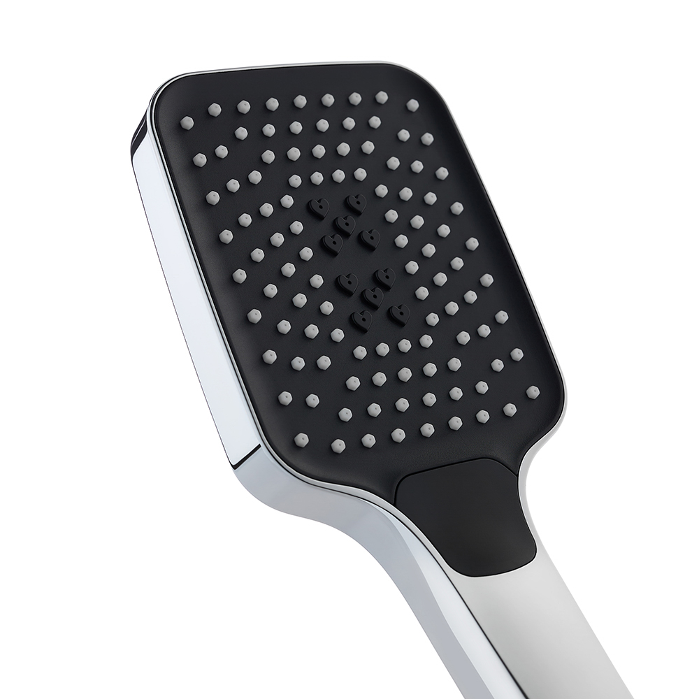RAIN Лейка для душа массажная, 3 режима, 100мм, хром/черный - #2