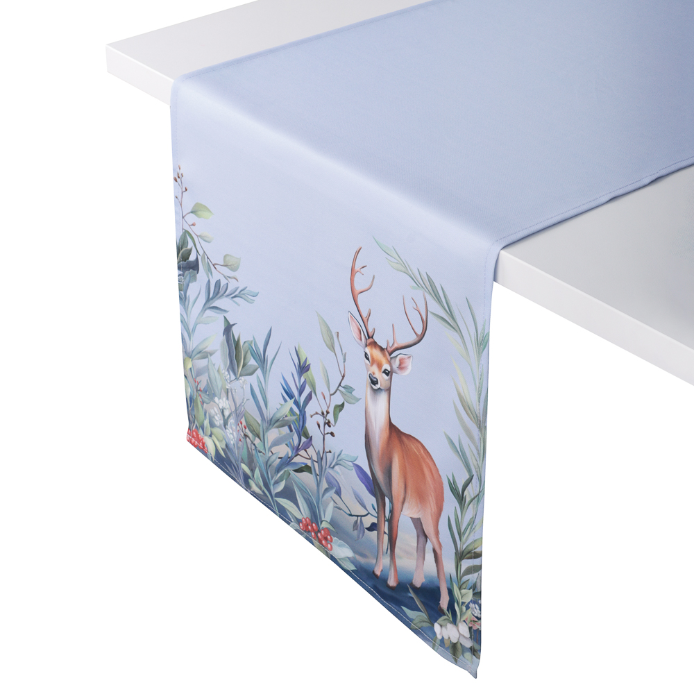 PROVANCE Нордик Дорожка текстильная для сервировки стола, 40х140см, 100% полиэстер, олень - #2