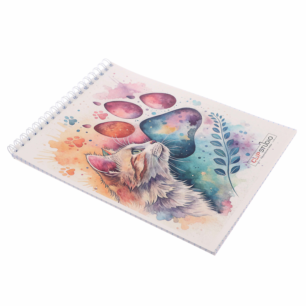 ClipStudio Блокнот А5, 40 листов, офсет, обложка картон, спираль, в клетку 8 диз. - #3