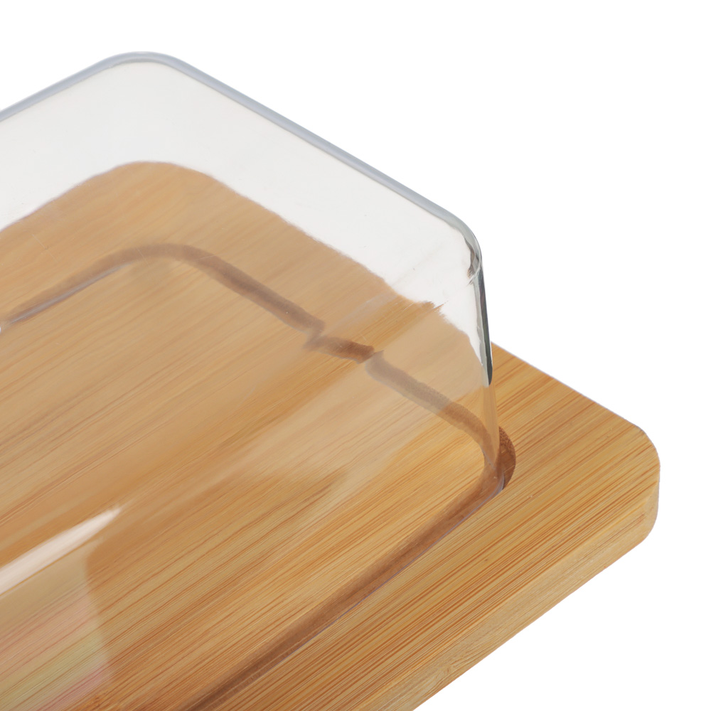 Масленка тм VETTA, 20,5x14x6,4см, пластик, бамбук - #2