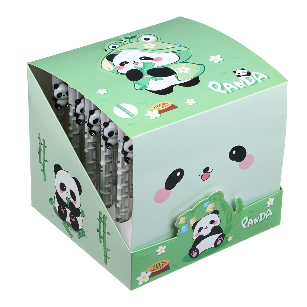 Ручка шариковая автоматическая синяя "Лабиринт Панда", шоу-бокс - #7