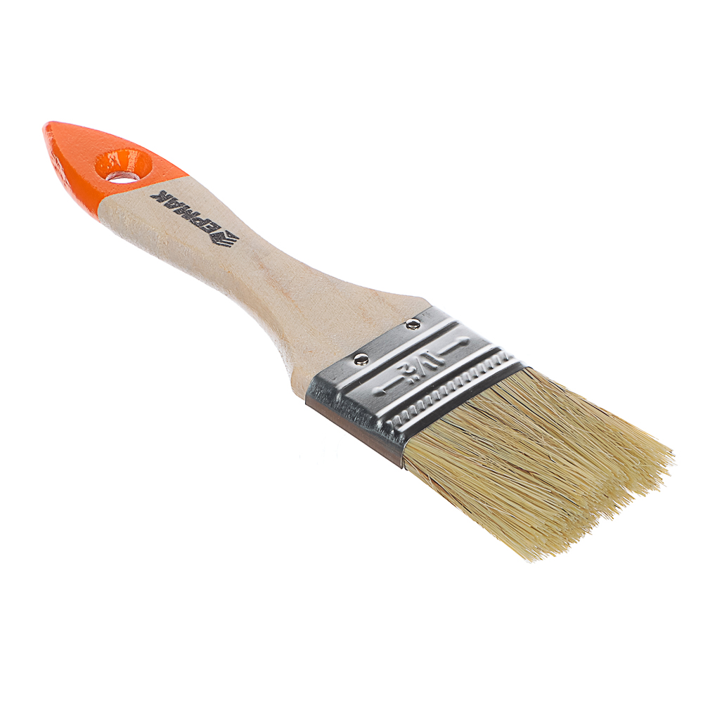 ЕРМАК/HEADMAN Кисть малярная плоская "Бейсик" нат. щетина 1,5" (38мм) - #2