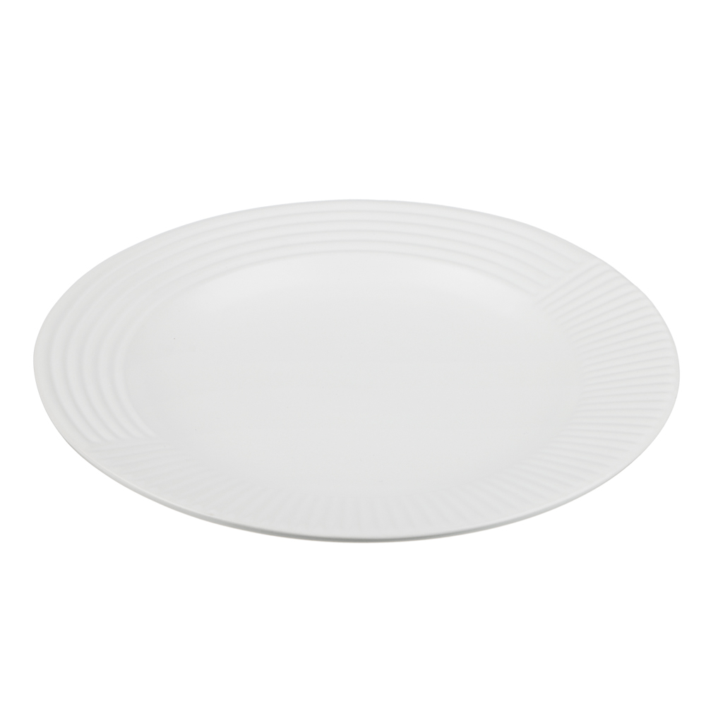 MILLIMI Монблан тарелка закусочная 20,8x2,5см, керамика, белый - #2