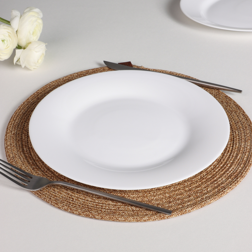 MILLIMI Белана Тарелка подстановочная, опаловое стекло, 25,5см - #4