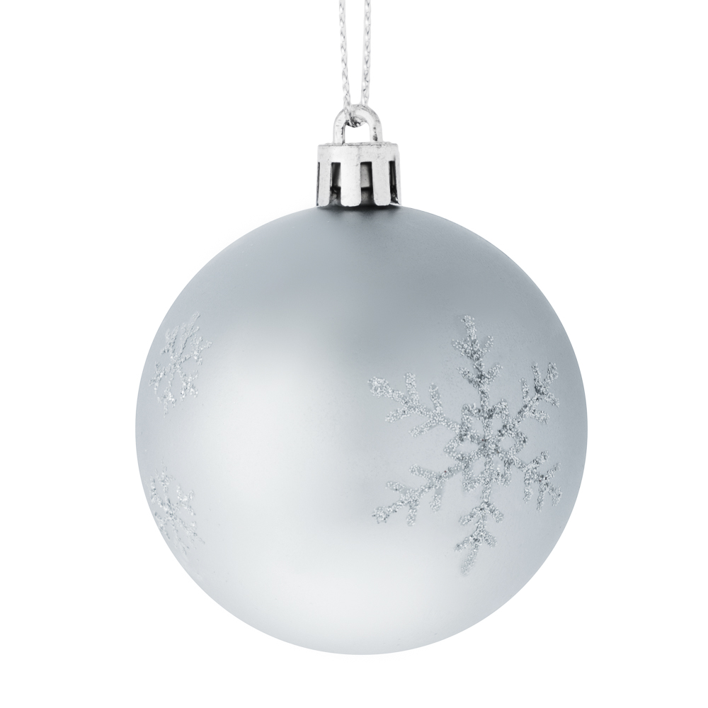 СНОУ БУМ Набор шаров 6 см, 24 шт, пластик, глиттер, 26-207 - #3