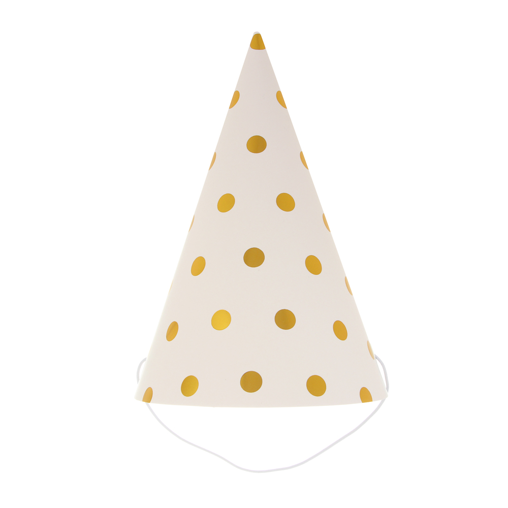 Fntastic Набор колпаков для вечеринки, 6 шт, диаметр 20 см, бумага, 2 дизайна - #4