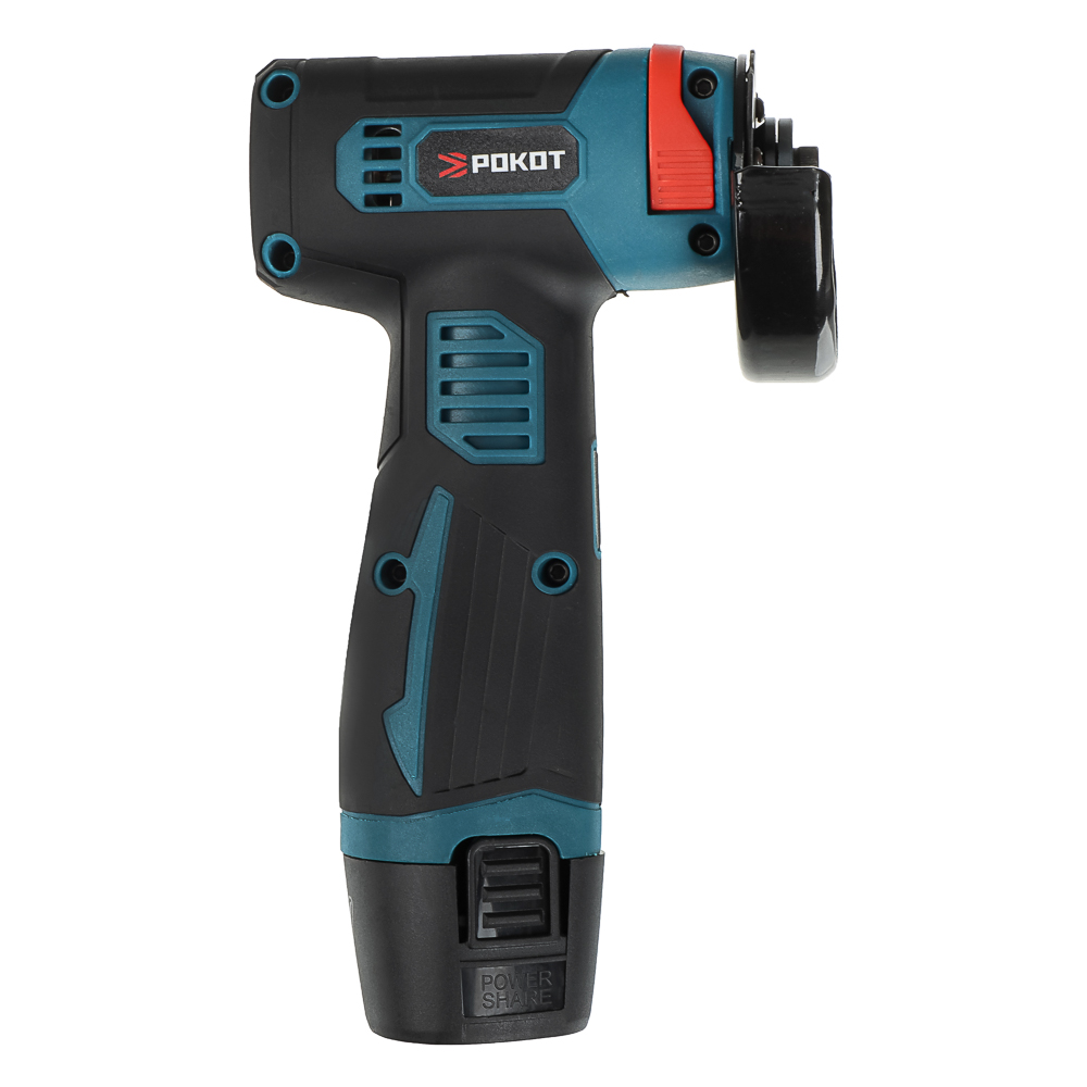 РОКОТ Аккумуляторная мини УШМ 12в, 2акб, пластиковый кейс, зарядное устройство, 7 дисков в компл. - #12