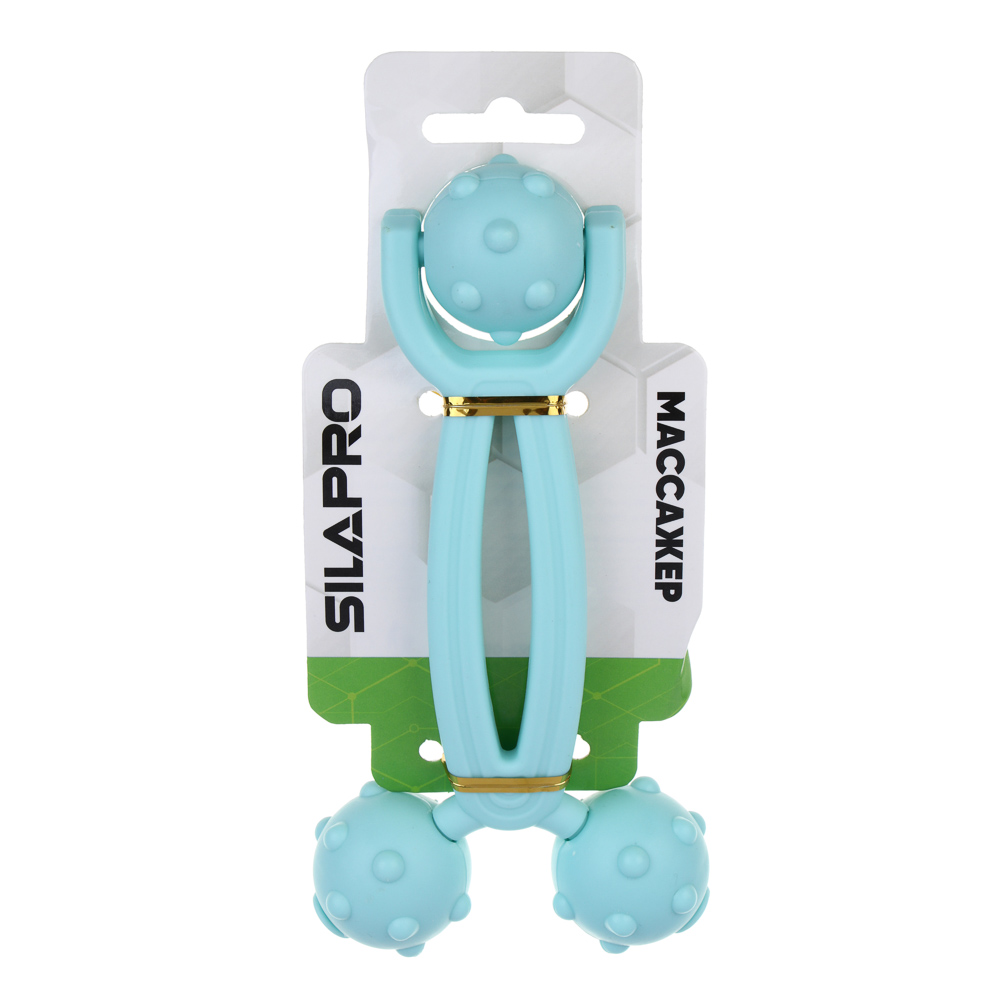 SILAPRO Массажер 16х8см, 3 роллера, PP - #7