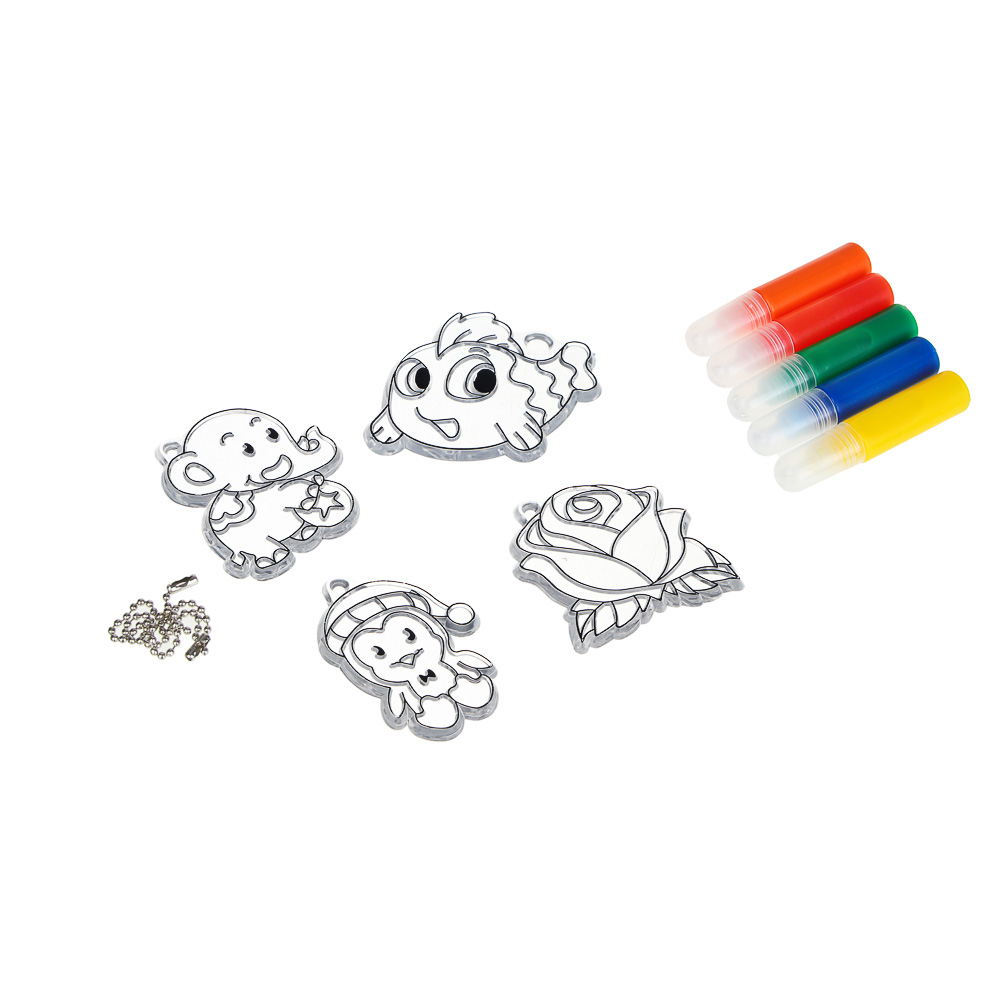 ХОББИХИТ Набор для творчества "Глитерные фигурки", PE, PP, полимер, 15х21х3см, 2 дизайна - #5