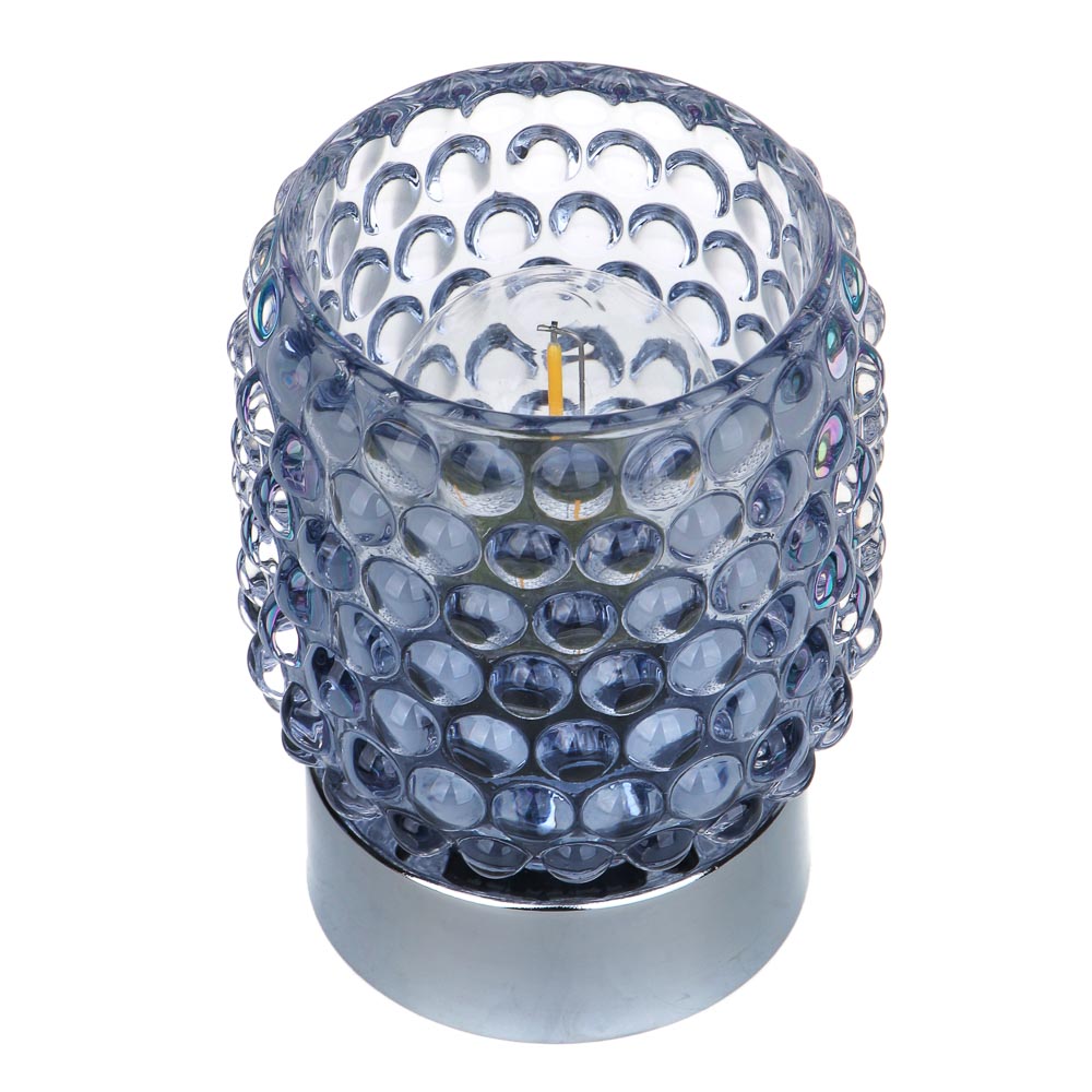 Светильник LED, 8.2х8.2х10.7 см, металл, стекло, 2xААА - #2