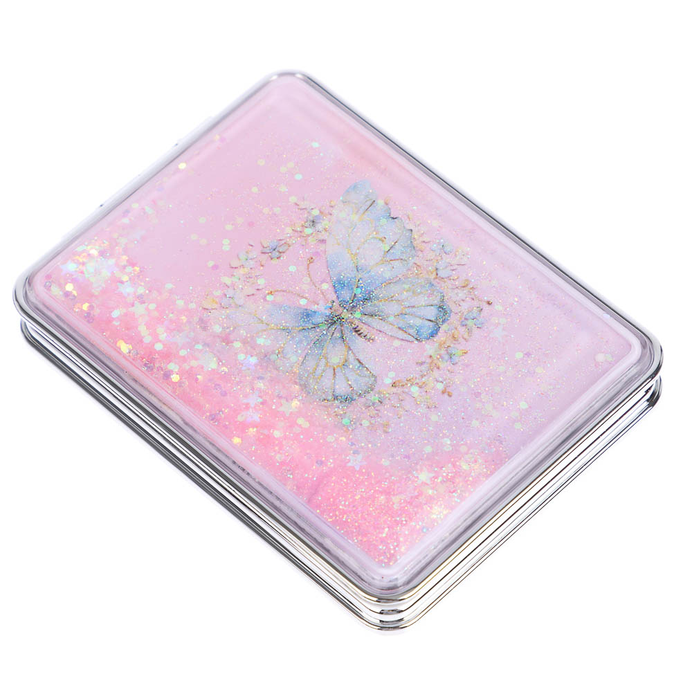 ЮНИLOOK Зеркало карманное, пластик, стекло, 8х5,8см, 6-12 дизайнов - #5