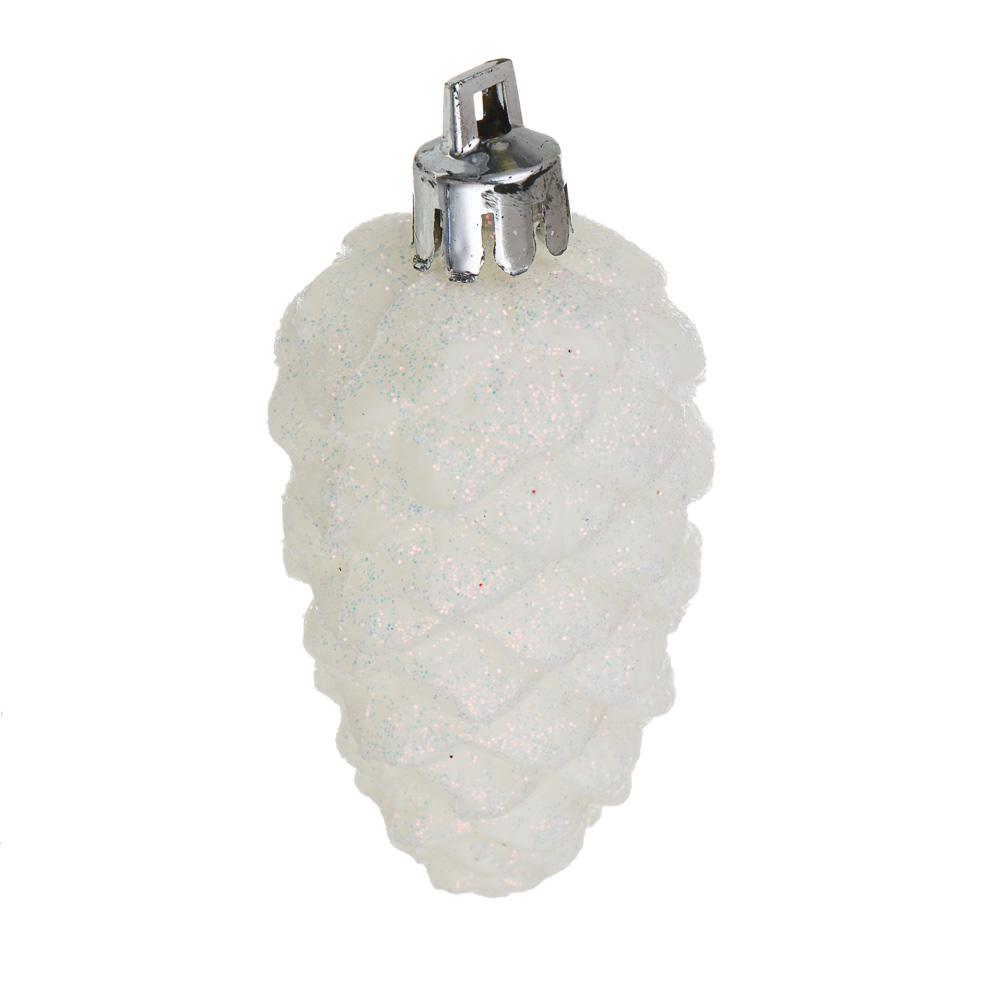 СНОУ БУМ Набор декоративных украшений "Шишки" 3шт, 3,5х7,5см, пластик - #2