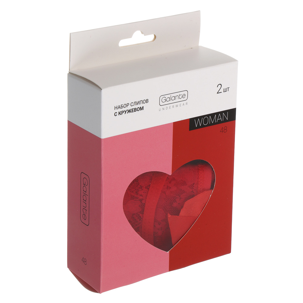 GALANTE Трусы женские с кружевом 2 шт, р.48, 95%вискоза, 5%спандекс, разноцветный, НГ2026-3 - #6