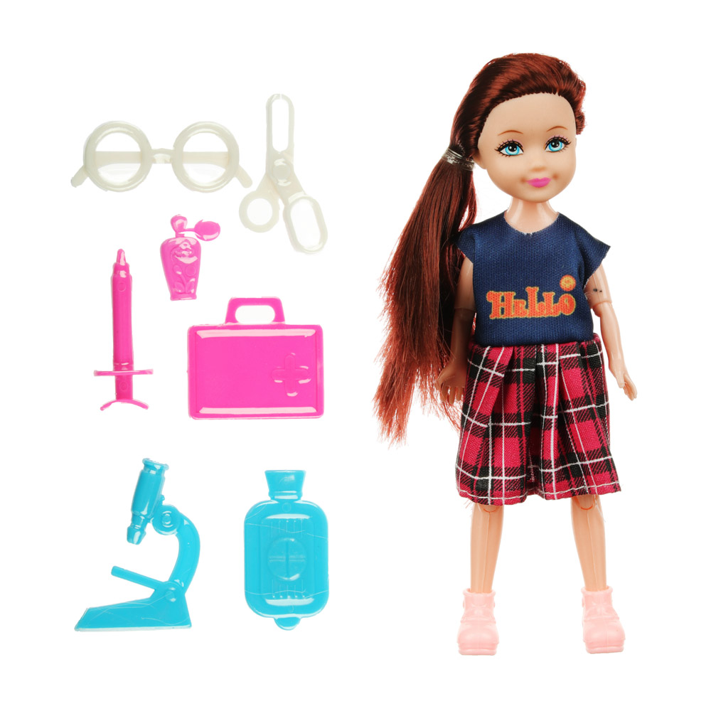 ИГРОЛЕНД Кукла в виде малышки с аксессуарами, PVC, полиэстер 25х19, 5х10см, 4 дизайна - #2