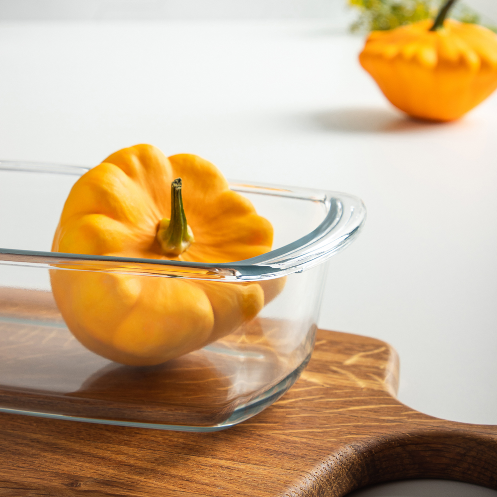 SATOSHI Форма для запекания жаропрочная прямоугольная, с ручками, узкая, стекло, 27х14х7,2см, 1,5л - #9