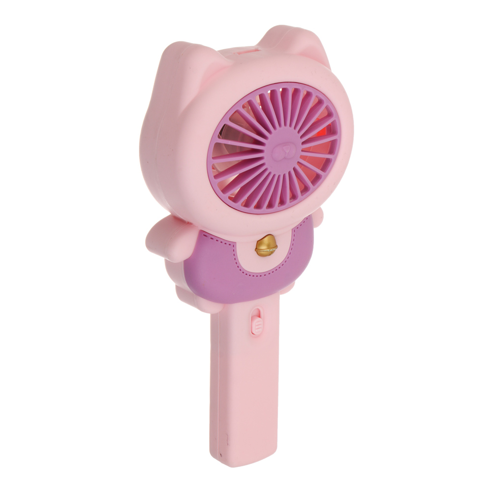 Вентилятор ручной портативный, 1 скорость, 1,5V, 2хАА/ААА, PP, 9х5,5х18 см, тм ИГРОЛЕНД - #4