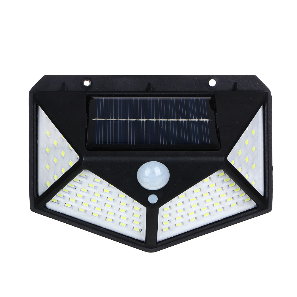 ЕРМАК Фонарь уличный настенный, на солнечной батарее, 100 LED, 1200мАч, 13,3x10x5см, пластик - #2