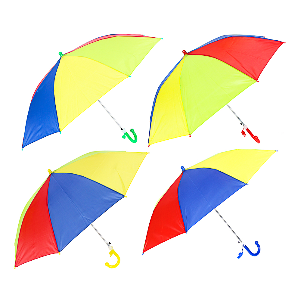 Зонт-трость детский, полиэстер, пластик, сплав, 43см, 8 спиц, 3-4 цвета - #2