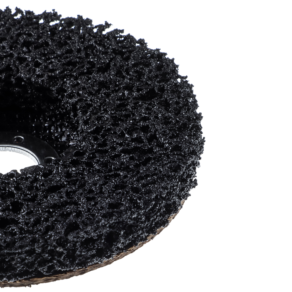 ЕРМАК Диск коралловый зачистной 125мм для УШМ, п.кв. 22 мм, толщина 14мм, чёрный, низкая жестк. - #4