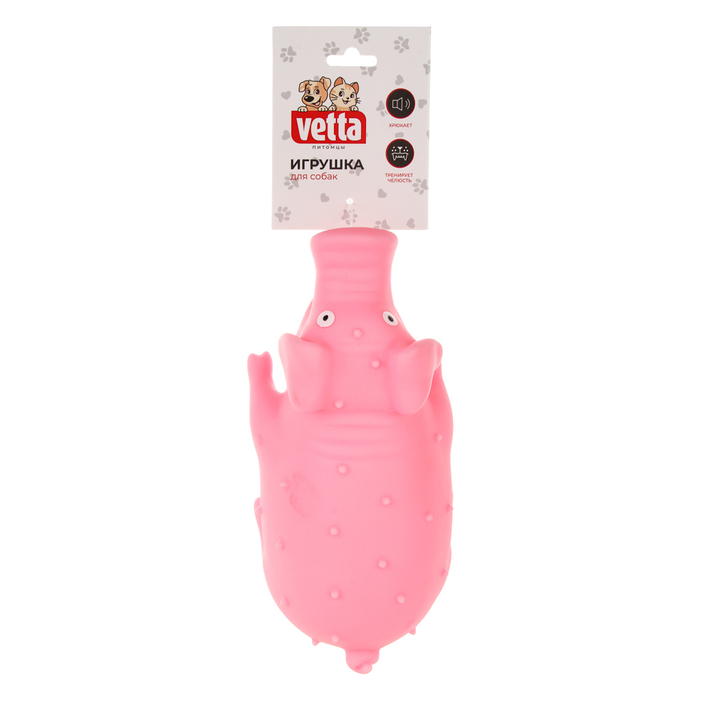 Игрушка для собак тм VETTA, хрюша, винил, 22см - #5
