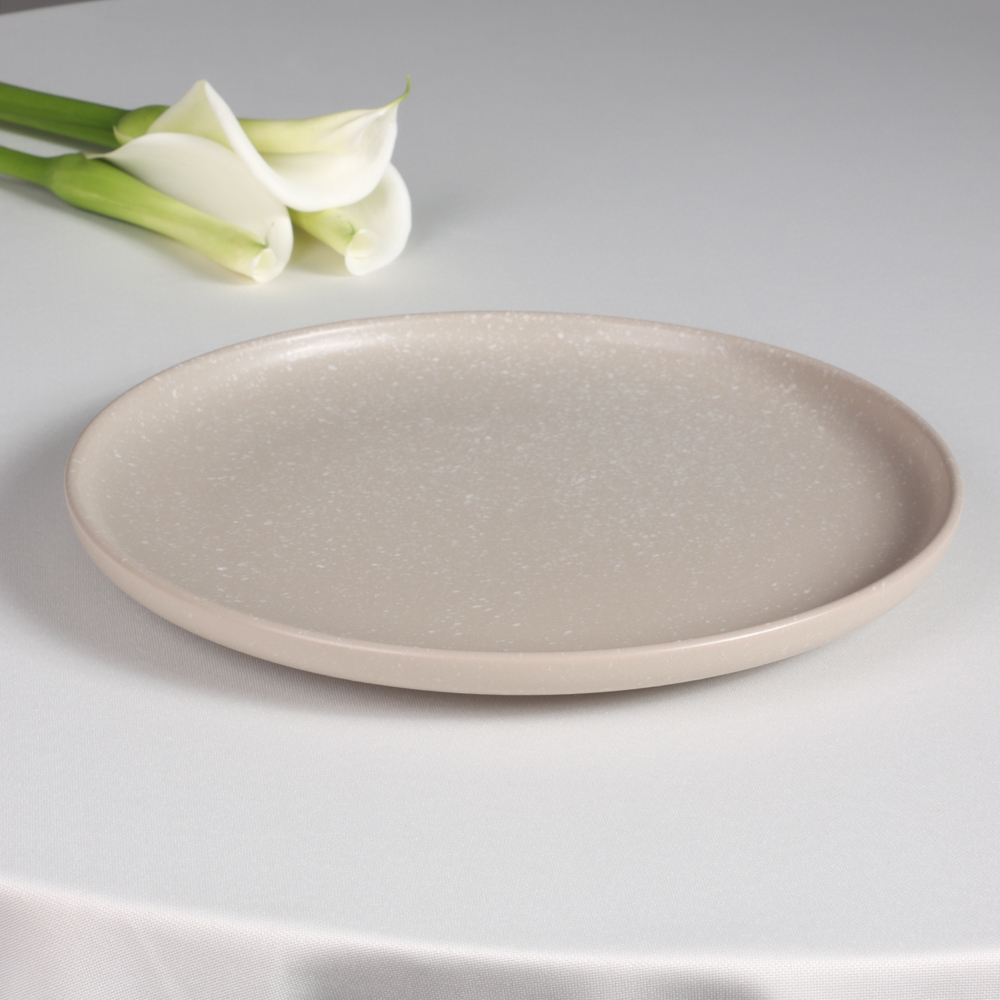 MILLIMI Тарелка подстановочная 26.5х2.8см, керамика, бежевый - #7