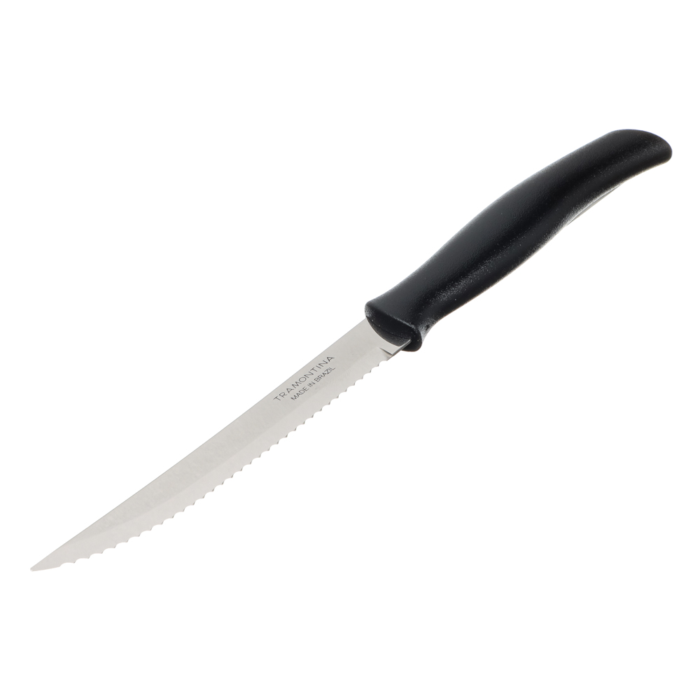 Нож для мяса с черной ручкой Tramontina Athus, 127 мм  - #1