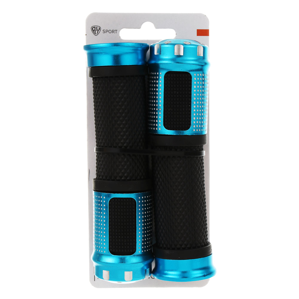 Грипсы велосипедные, тм BY SPORT, 2шт., 13см, алюминий, резина, 3 цвета - #4