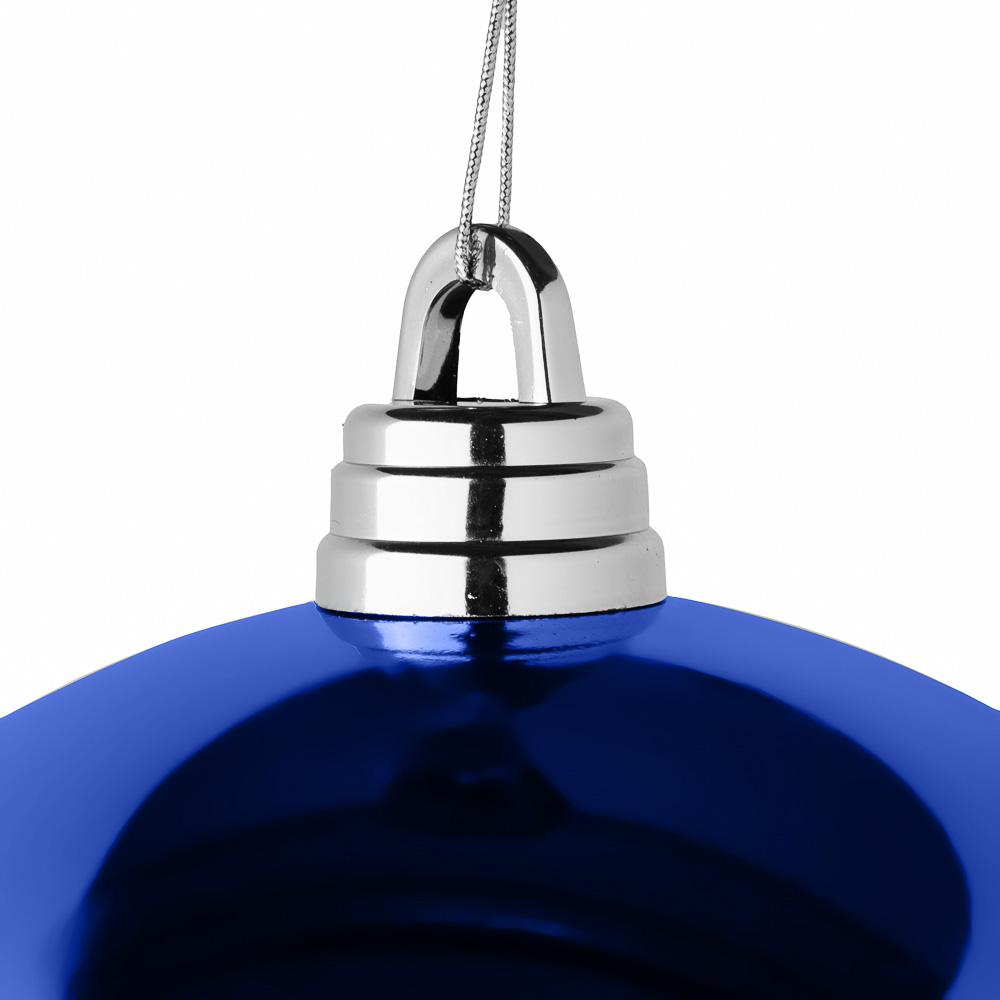 СНОУ БУМ Шар 20см пластик, синий - #2