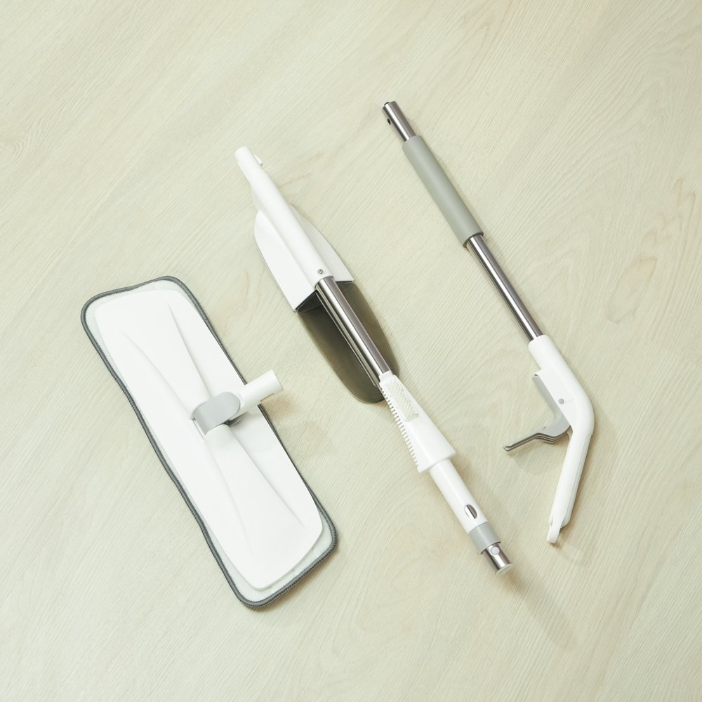 VETTA Швабра с распылителем и насадкой из микрофибры, ручка 118 см нерж. сталь 41x12см - #15