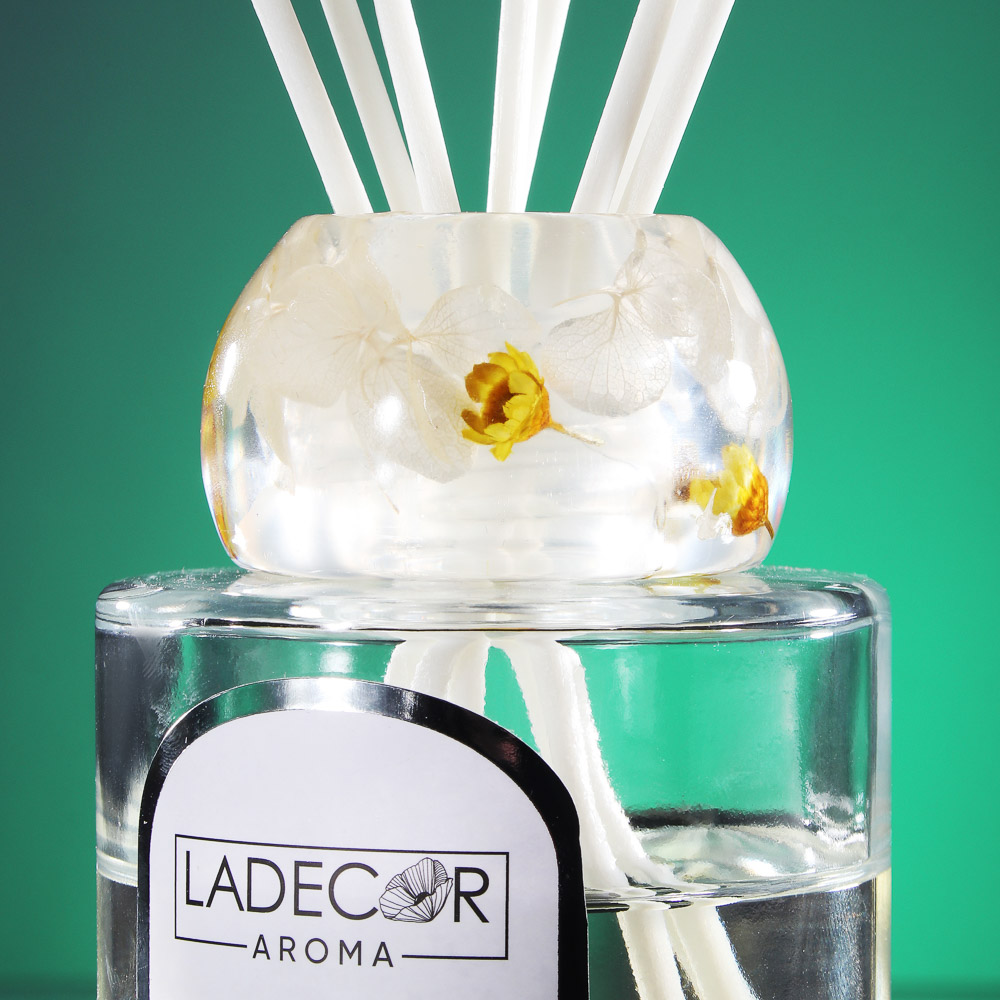 LADECOR Аромадиффузор 100 мл, с декором, 6,8x6,8x24,2см, 2 вида - #7