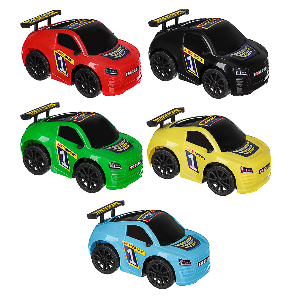 ИГРОЛЕНД Машинка спортивная игрушечная, пакет, 8x15x9 см, 10 дизайнов, для детей 3+ - #1