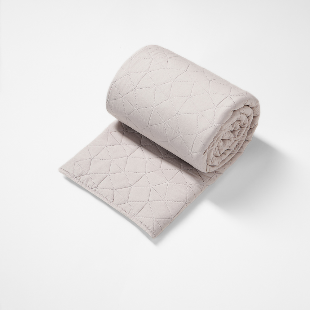 PROVANCE Хейзел Покрывало с эффектом вареного хлопка 220х240см, 100% полиэстер, бежевый - #8