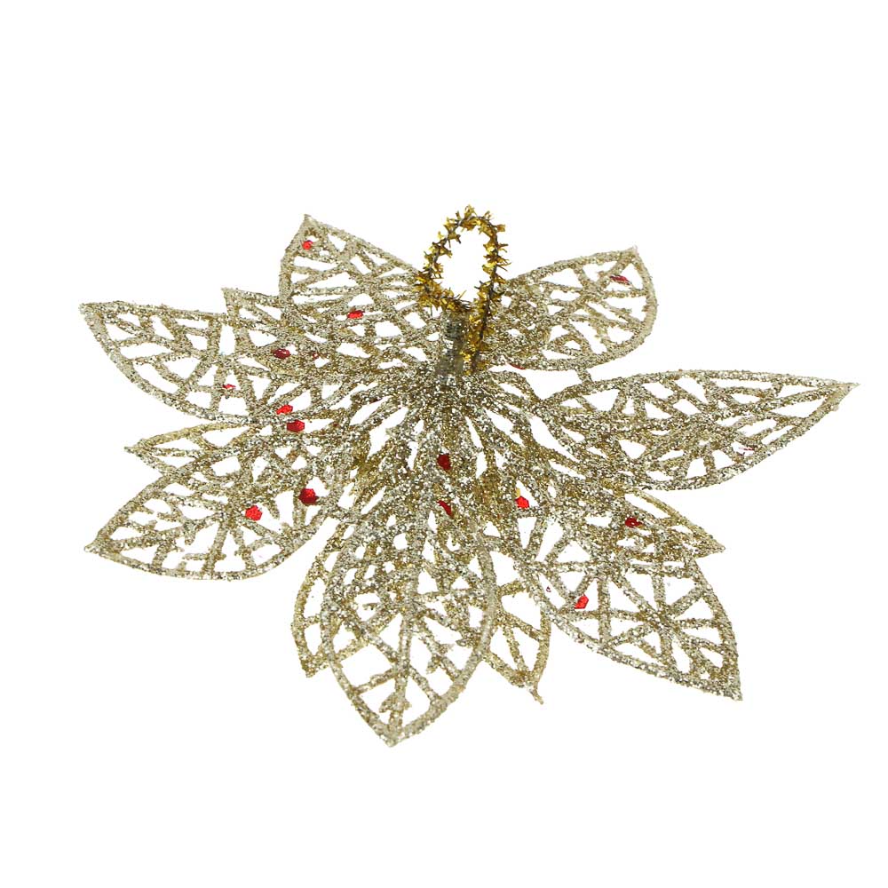 СНОУ БУМ Цветы на проволоке 10x10 см 3шт - #4