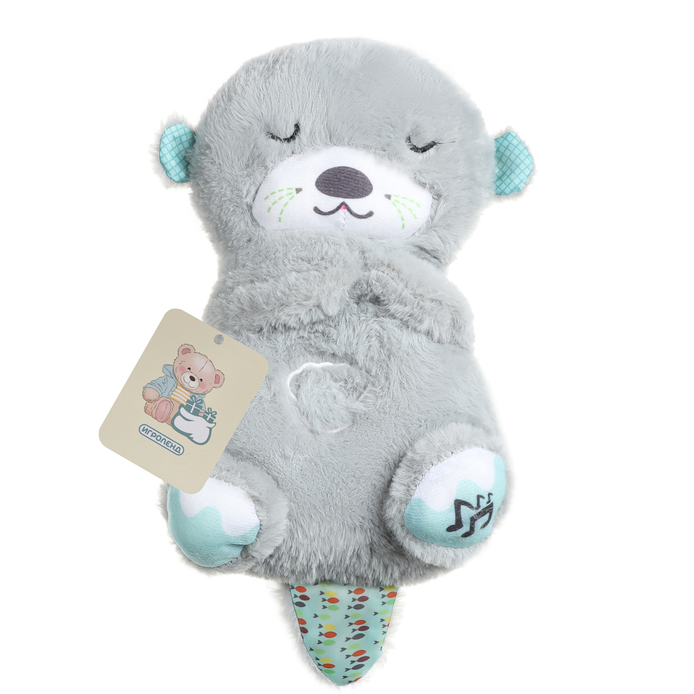 ИГРОЛЕНД Игрушка мягкая "Сплюша" в виде животного, 28 см, движ., свет, звук, ABS, полиэстер, 3хААА - #15