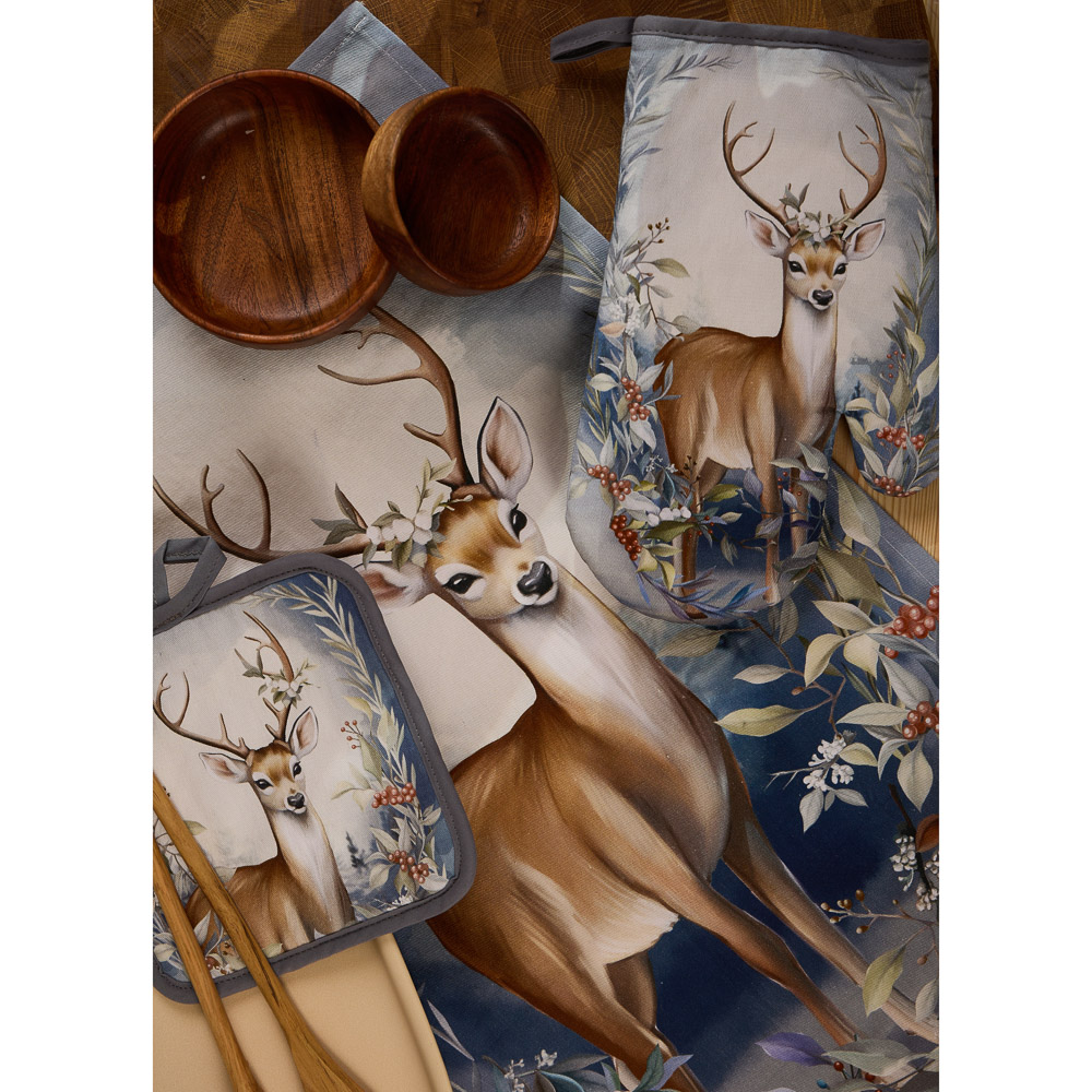 PROVANCE Нордик Прихватка-варежка, 18х28см, 100% хлопок, олень - #8